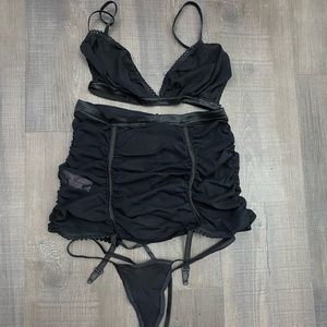 3 piece lingerie set